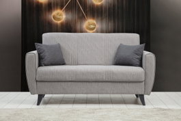 Atelier Del Sofa Zaden - Sofá-cama de 2 plazas Gris claro